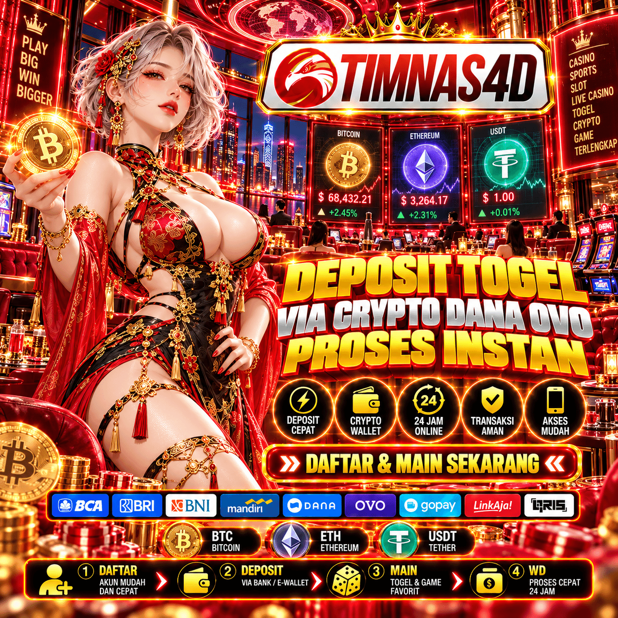 Banner TIMNAS4D — Bandar Togel Online Terpercaya