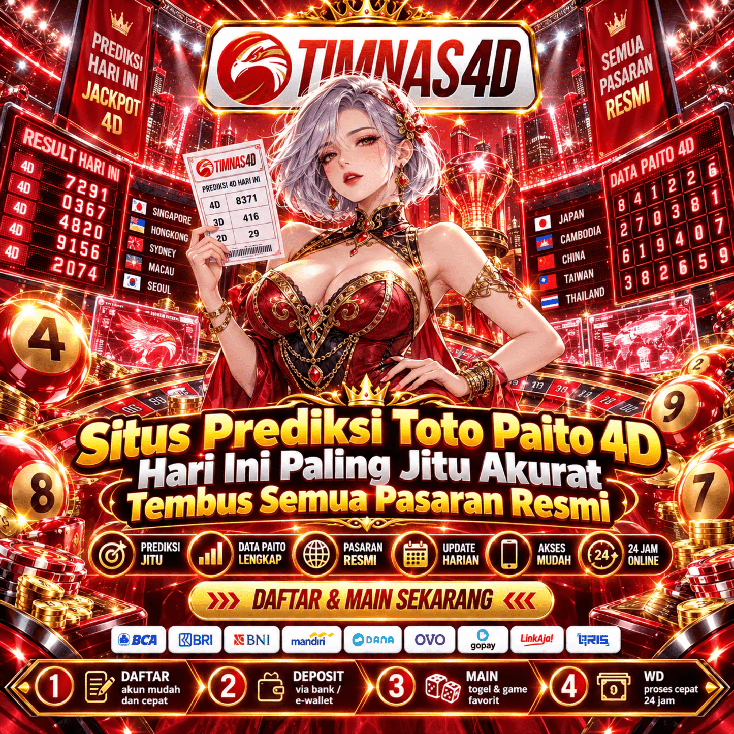 TIMNAS4D - Situs Prediksi Toto Paito 4D Hari Ini Paling Jitu Akurat Tembus Semua Pasaran Resmi