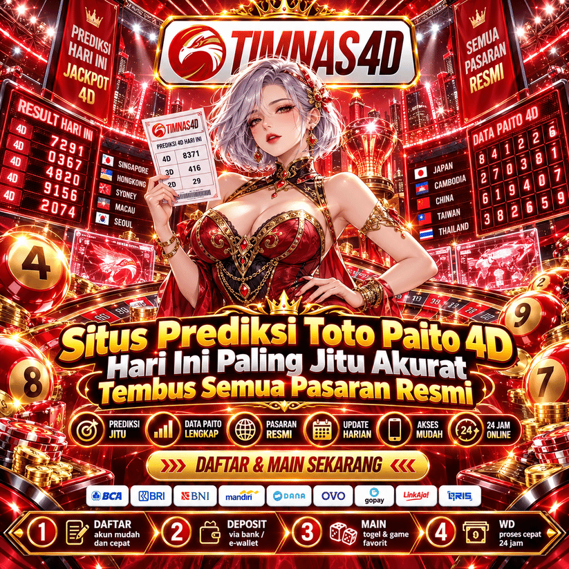 TIMNAS4D - Situs Prediksi Toto Paito 4D Hari Ini Paling Jitu Akurat Tembus Semua Pasaran Resmi